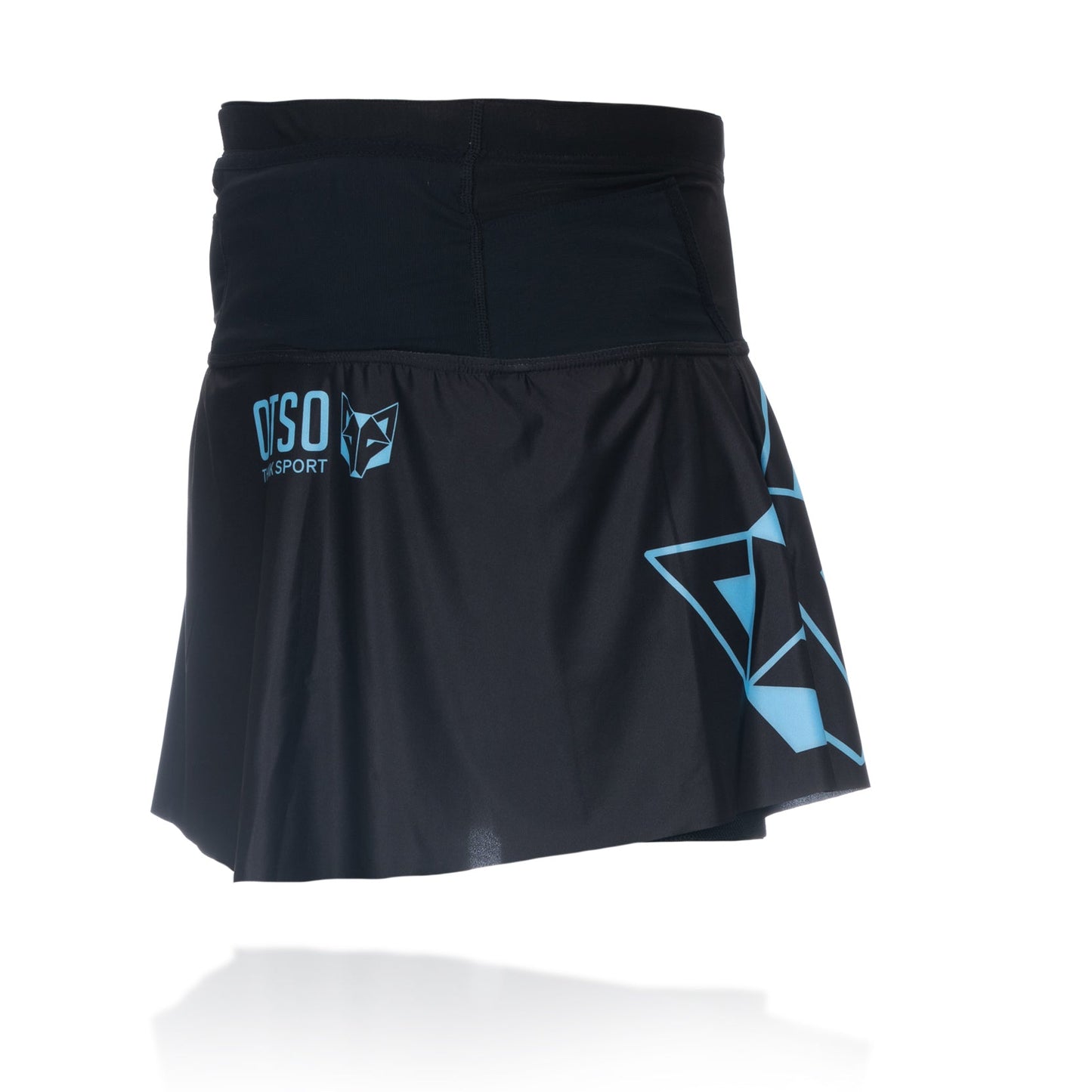 Jupe short - Negra & Turquoise