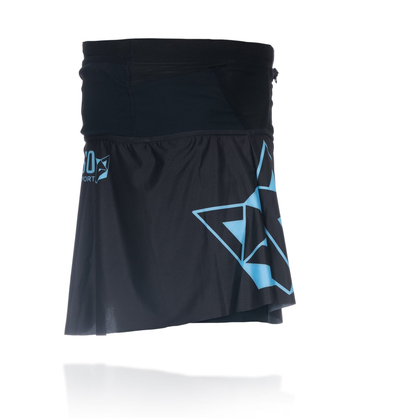 Jupe short - Negra & Turquoise