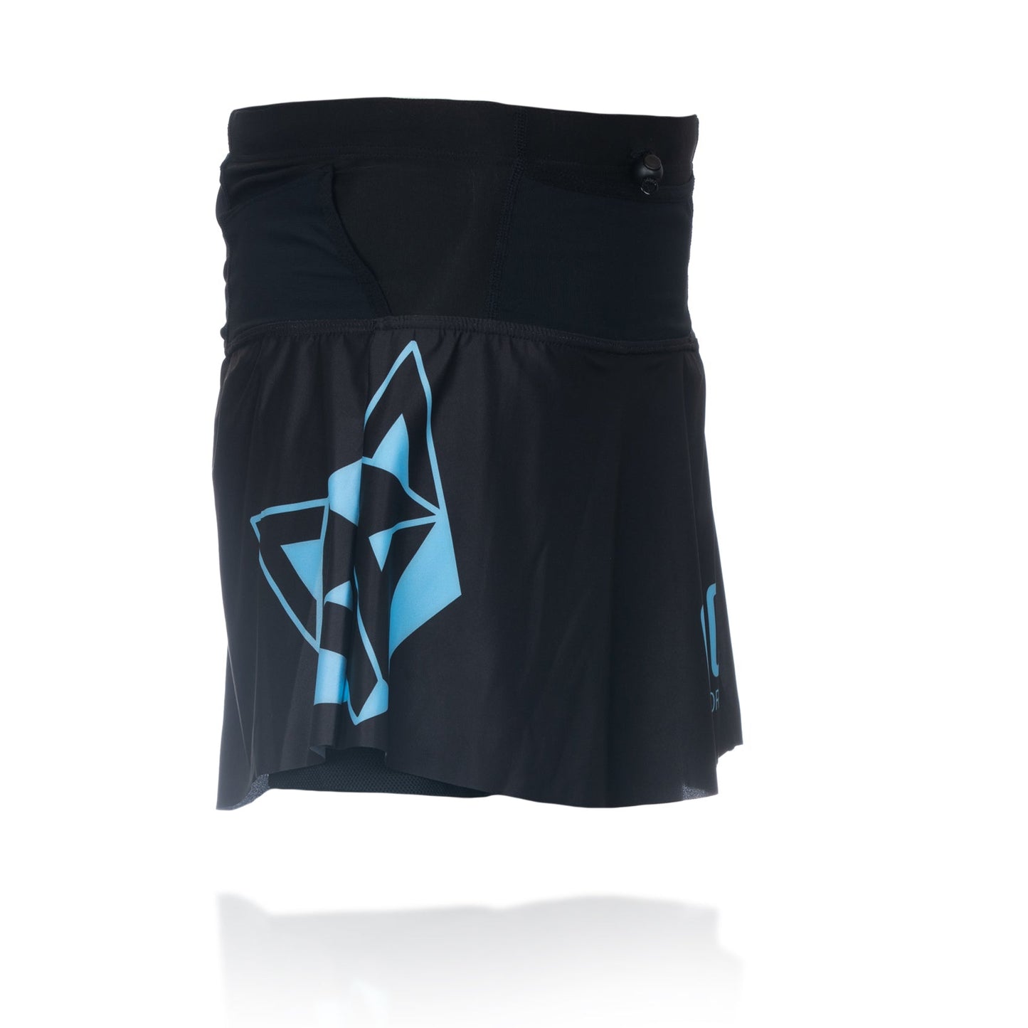 Jupe short - Negra & Turquoise