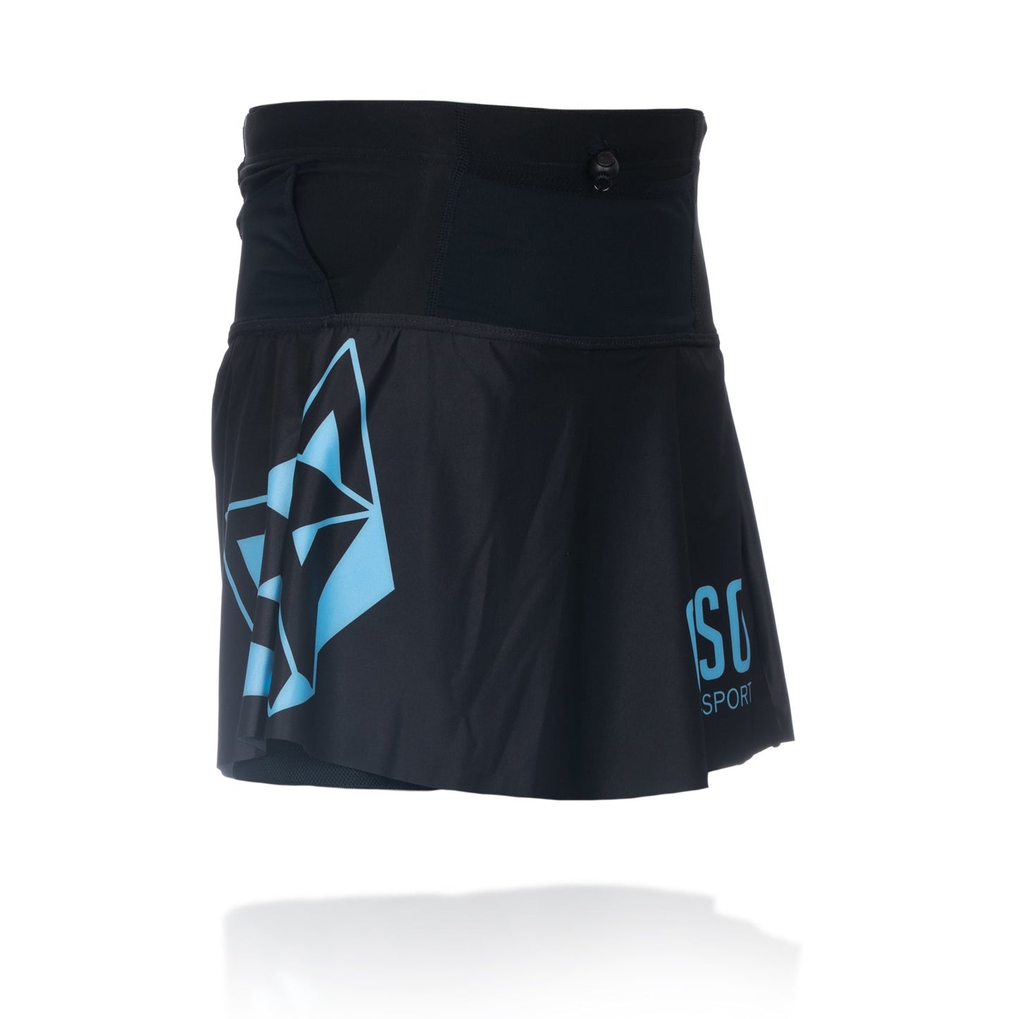 Jupe short - Negra & Turquoise