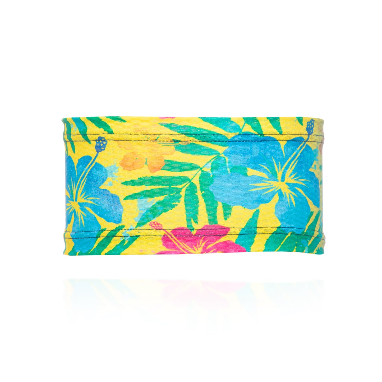 Bandeau Ultraleicht - Blumenmuster Blau
