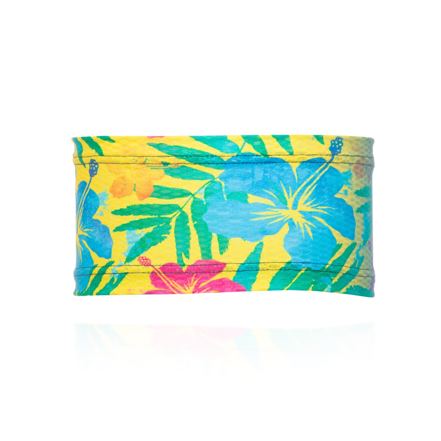 Bandeau Ultraleicht - Blumenmuster Blau