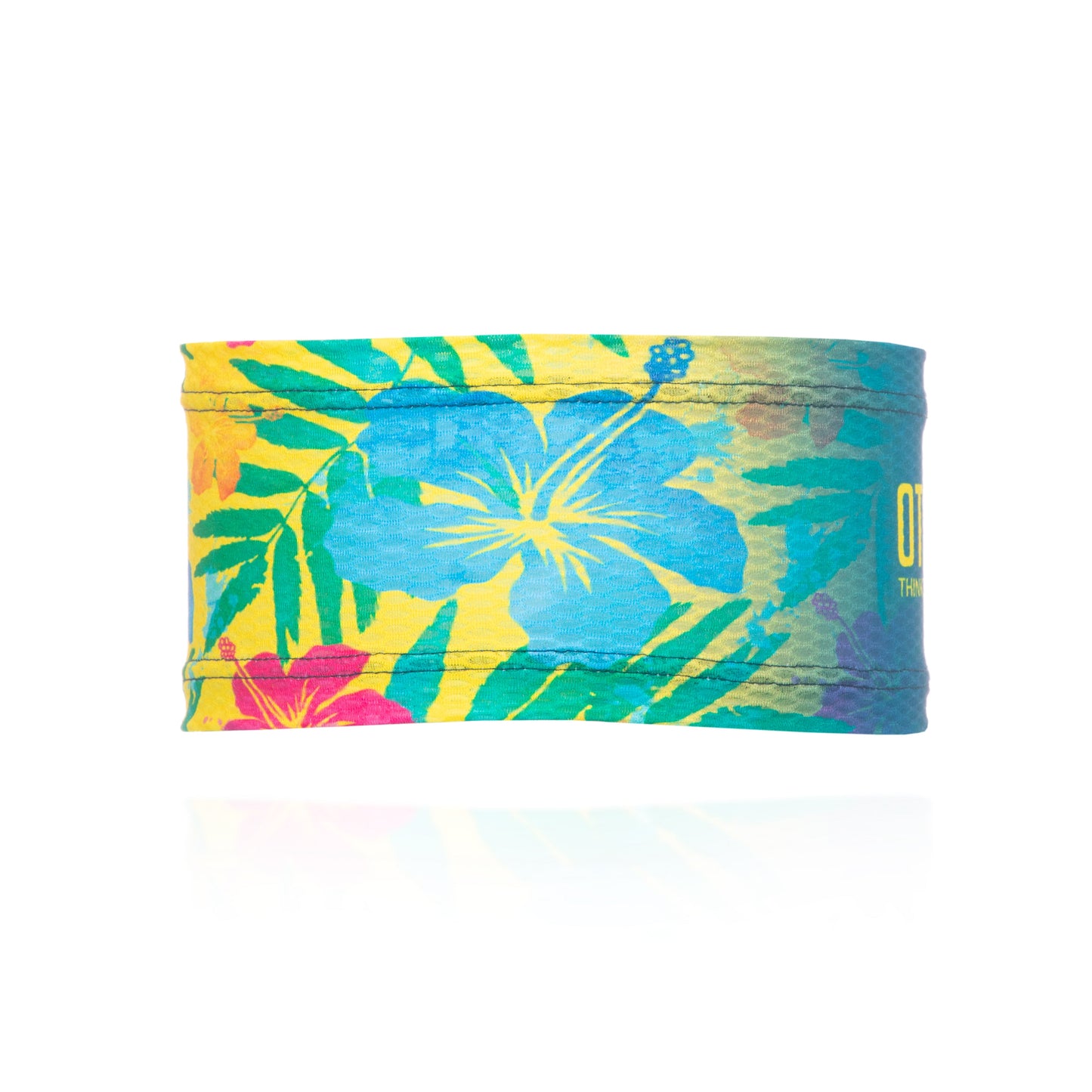 Bandeau Ultraleicht - Blumenmuster Blau