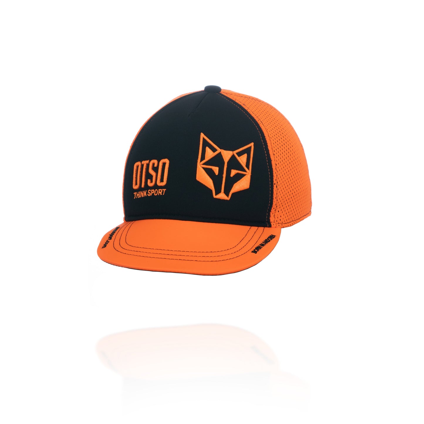 Snapback cap - Black & Bright Orange