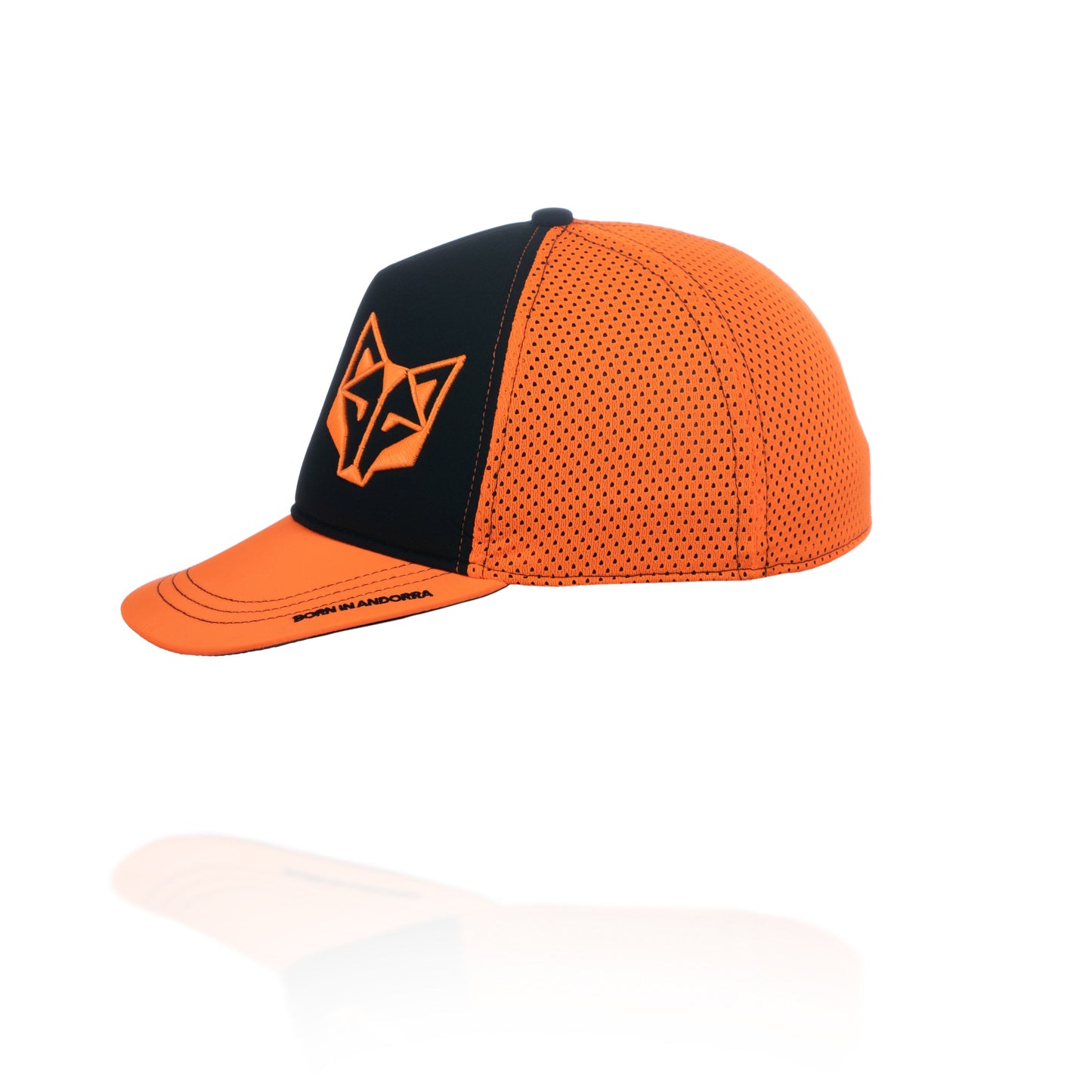 Snapback cap - Black & Bright Orange