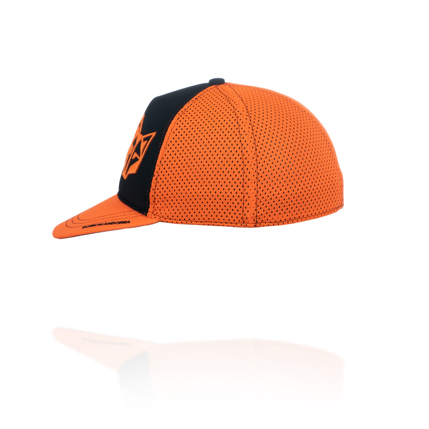 Snapback cap - Black & Bright Orange