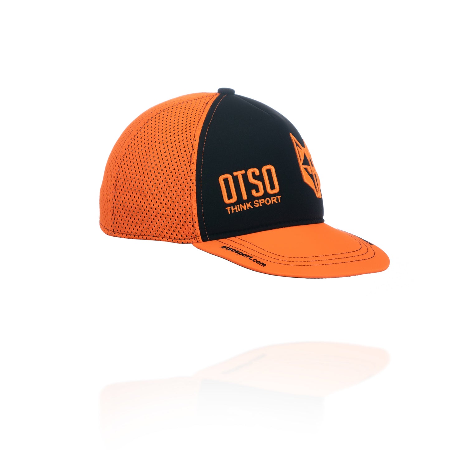 Snapback cap - Black & Bright Orange