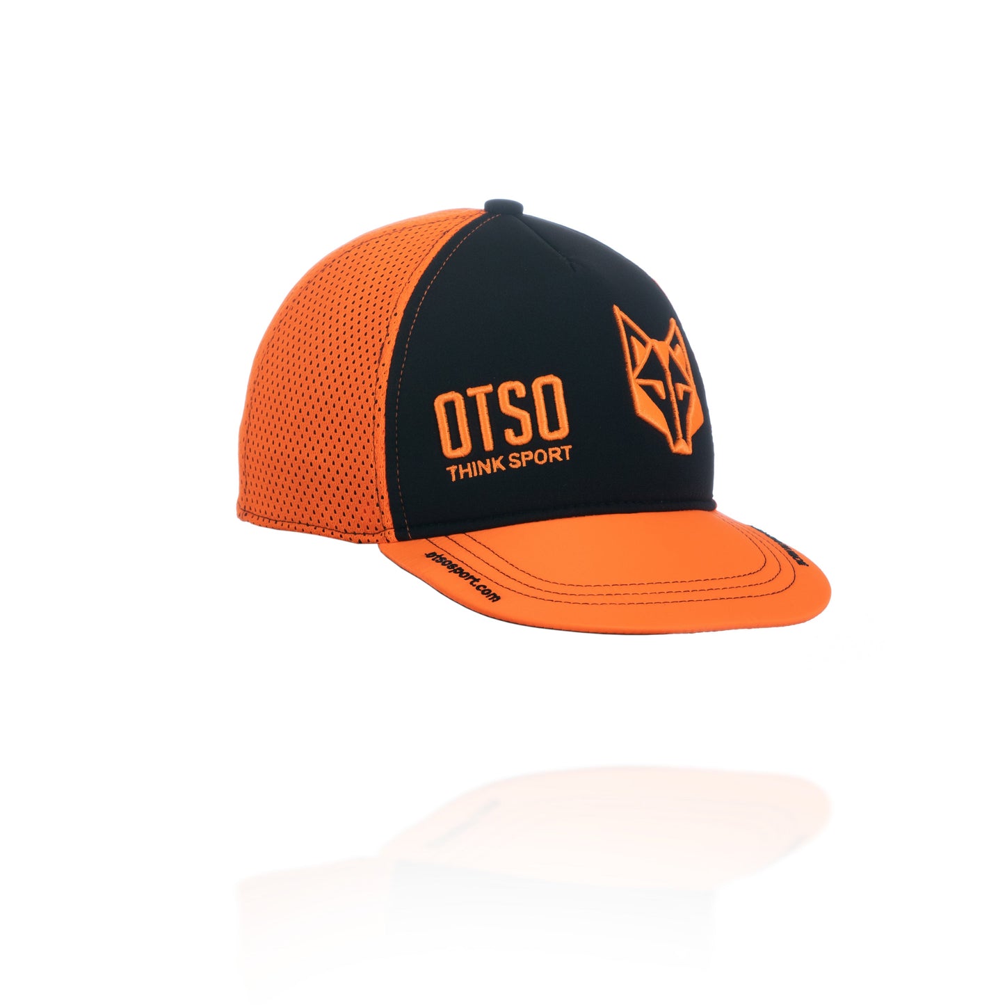 Snapback cap - Black & Bright Orange