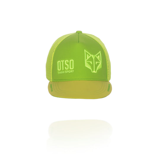 Berretto a scatto - Verde fluorescente e Giallo fluorescente