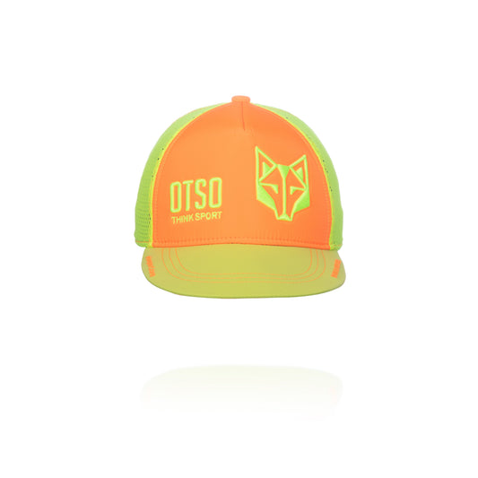 Berretto a scatto - Arancione fluorescente e Giallo fluorescente