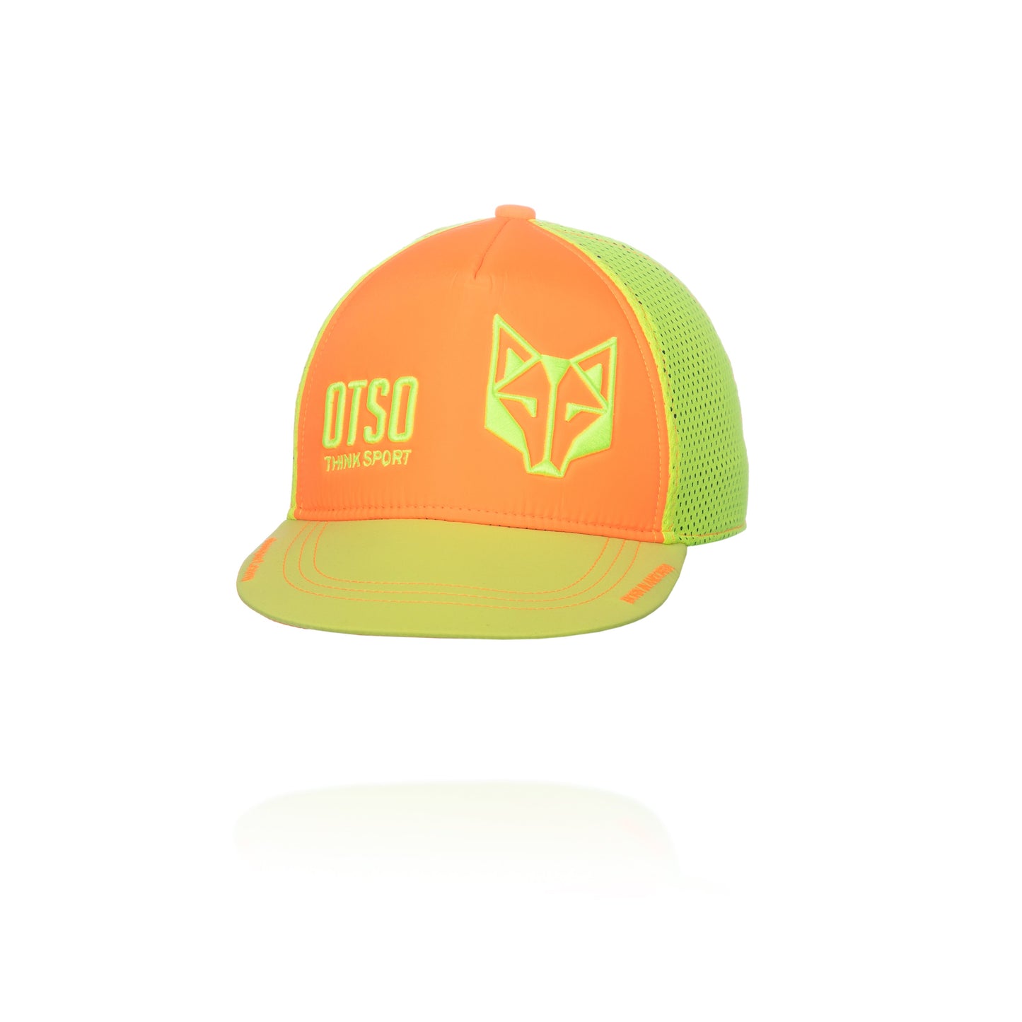 Snapback cap - Bright Orange & Bright Yellow
