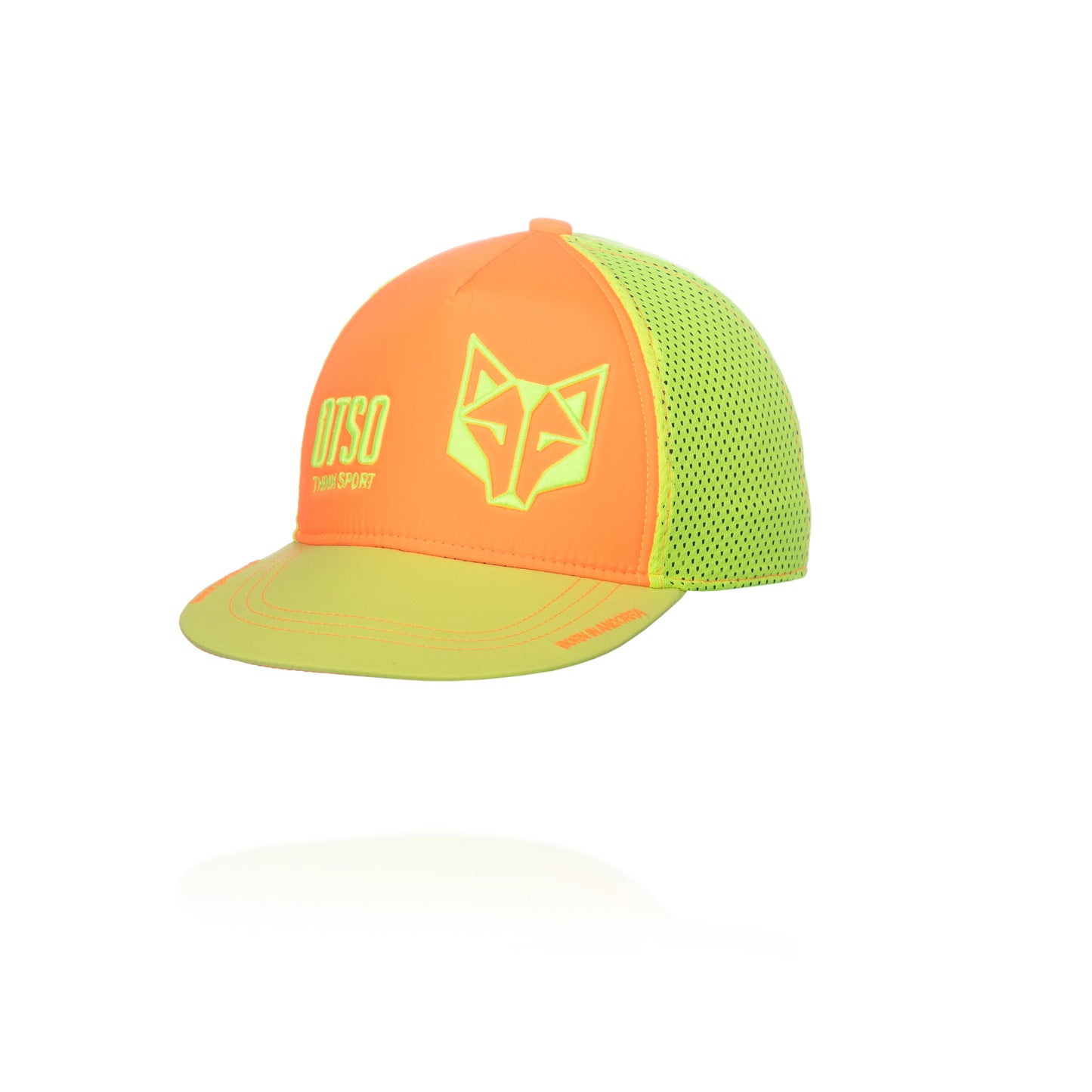 Snapback cap - Bright Orange & Bright Yellow