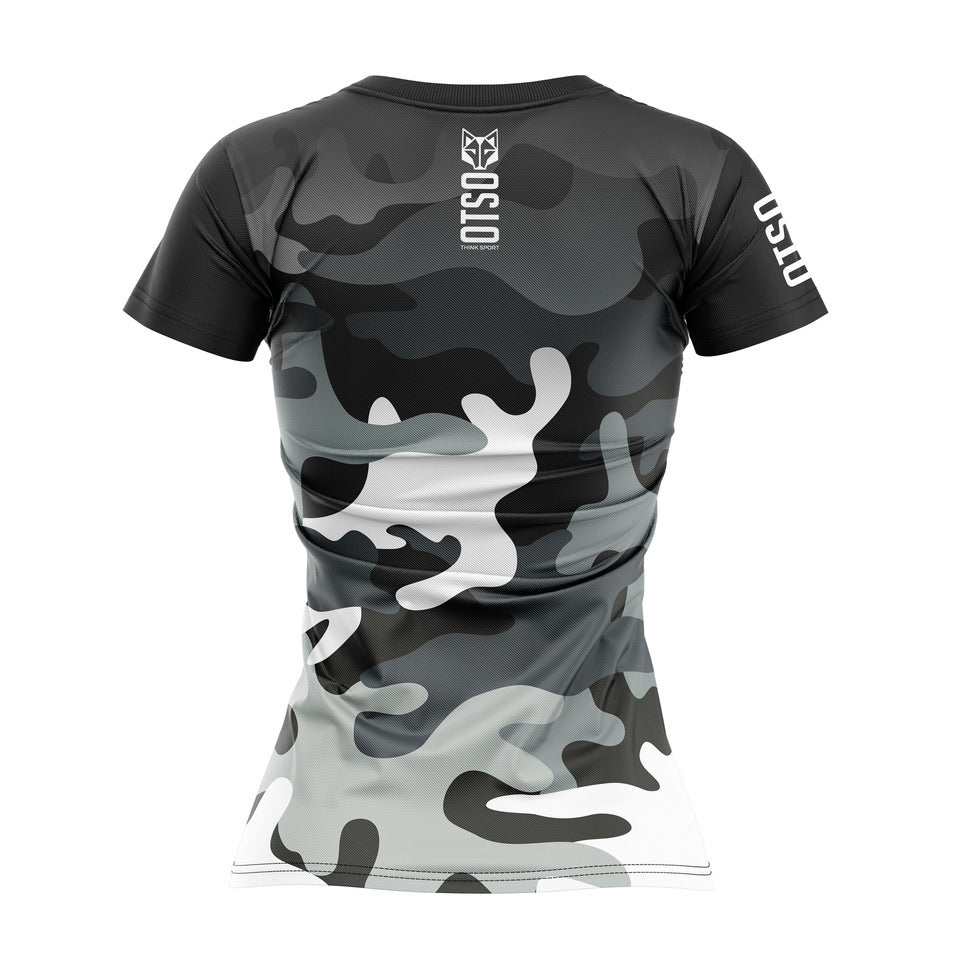T-shirt Femme manches courtes - Camo Grey