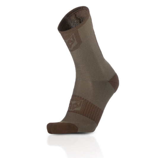 Chaussettes cyclisme hautes - Gold & Coffee