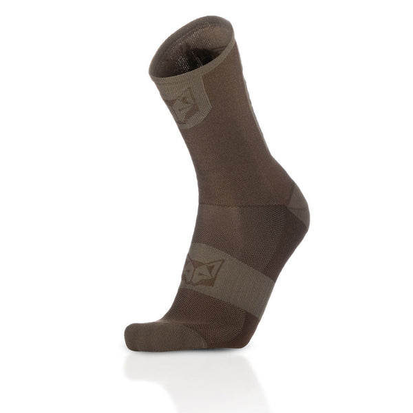 Chaussettes cyclisme hautes - Coffee & Gold