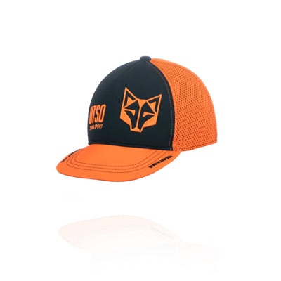 Snapback cap - Black & Bright Orange