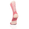 Chaussettes cyclisme hautes - Pink Salmon & Pink Coral