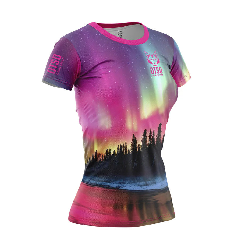 T-shirt Femme manches courtes - Auroras boreales