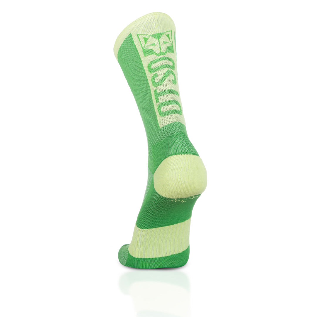 Chaussettes cyclisme hautes - Green Apple & Green Lime